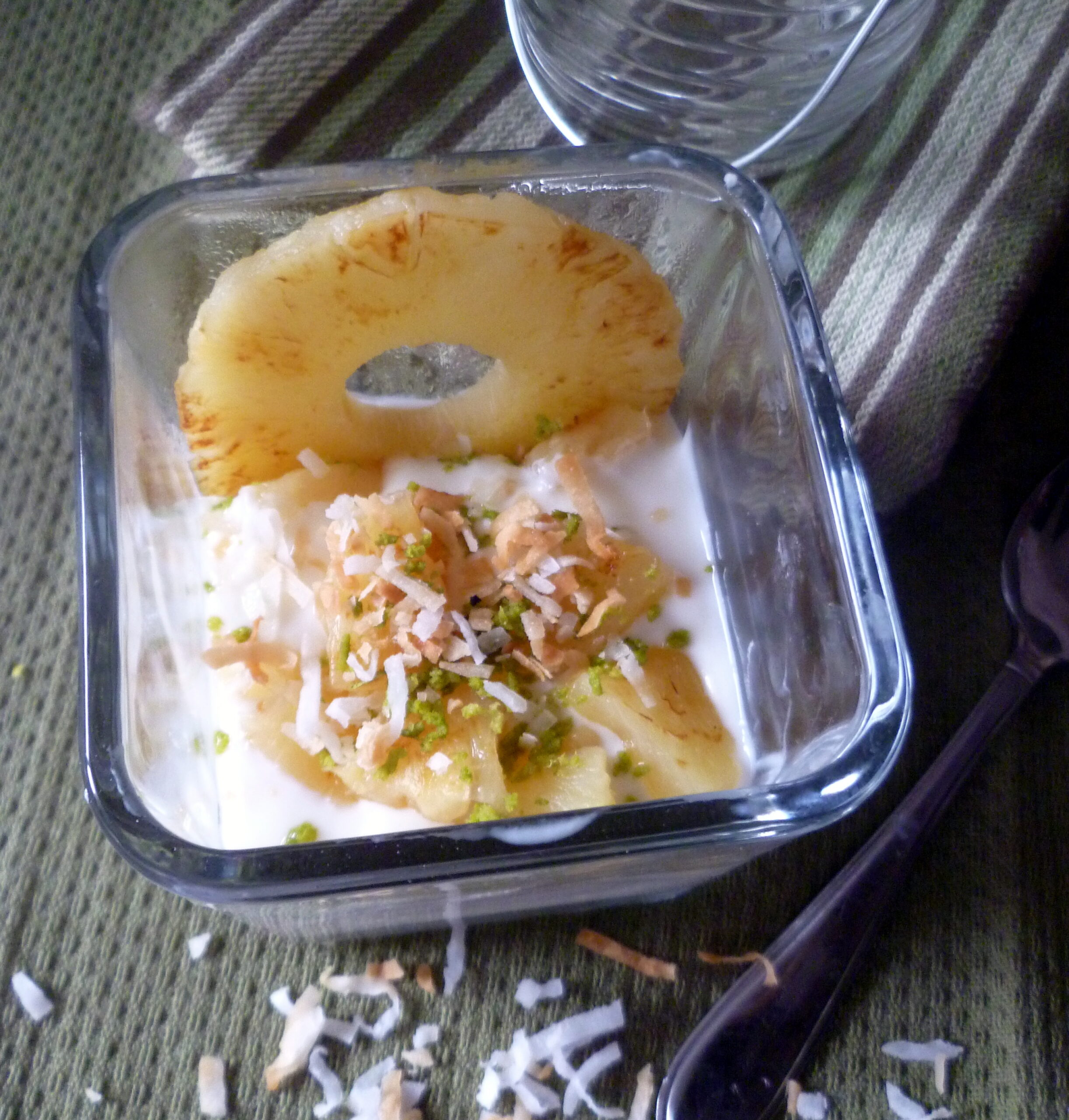 Grilled Coconut Pineapple Lime Dessert Burnt Apple