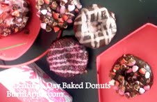 Valentine’s Day Baked Double Chocolate Donuts