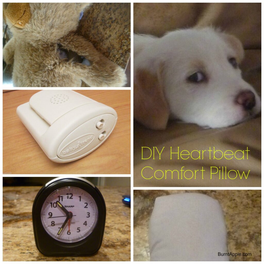step by step instructions for making a heartbeaat pillow for puppies dogs kittens babies or young children