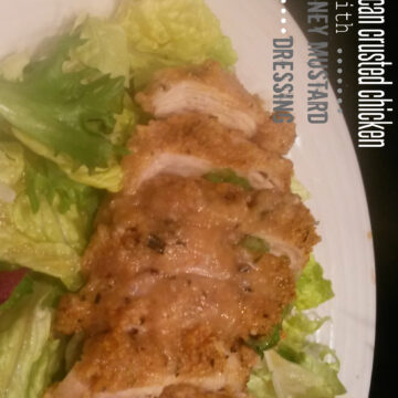 pecan crusted chicken with honey mustard dressing