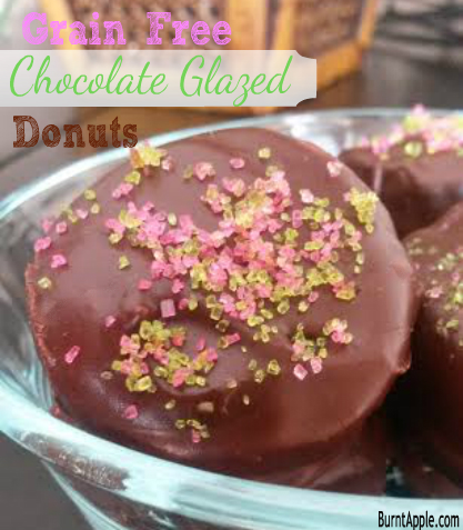 gluten free chocolate glazed donut recipe with sprinkles and a chocolate glaze