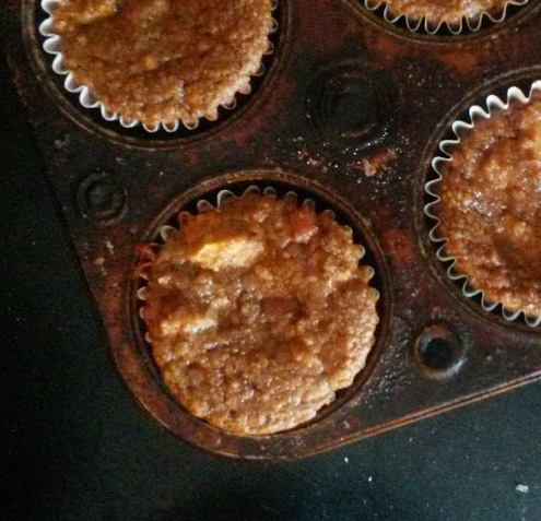 high protein apple cinnamon muffins