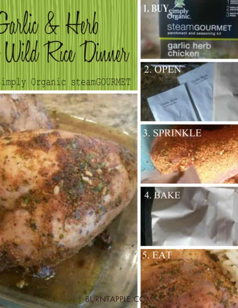 step by step instructions for making pheasant and wild rice dinner with garlic herb seasoning