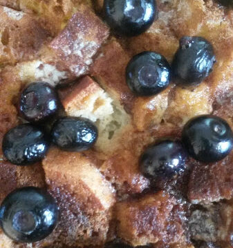 baked blueberry french toast