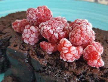 frozen raspberry dessert