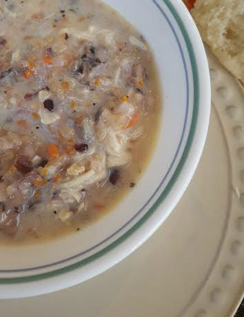 slow cooker chicken and wild rice soup