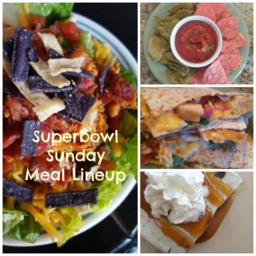 superbowl sunday menu
