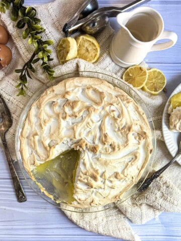 crust free lemon meringue pie