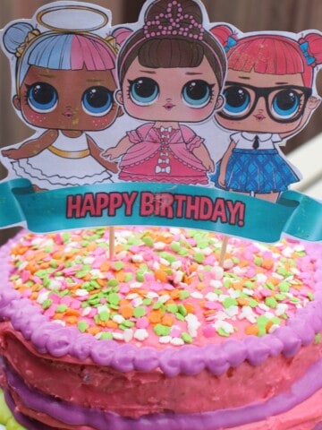 lol doll birthday cake