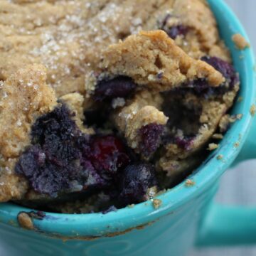 microwave blueberry muffin
