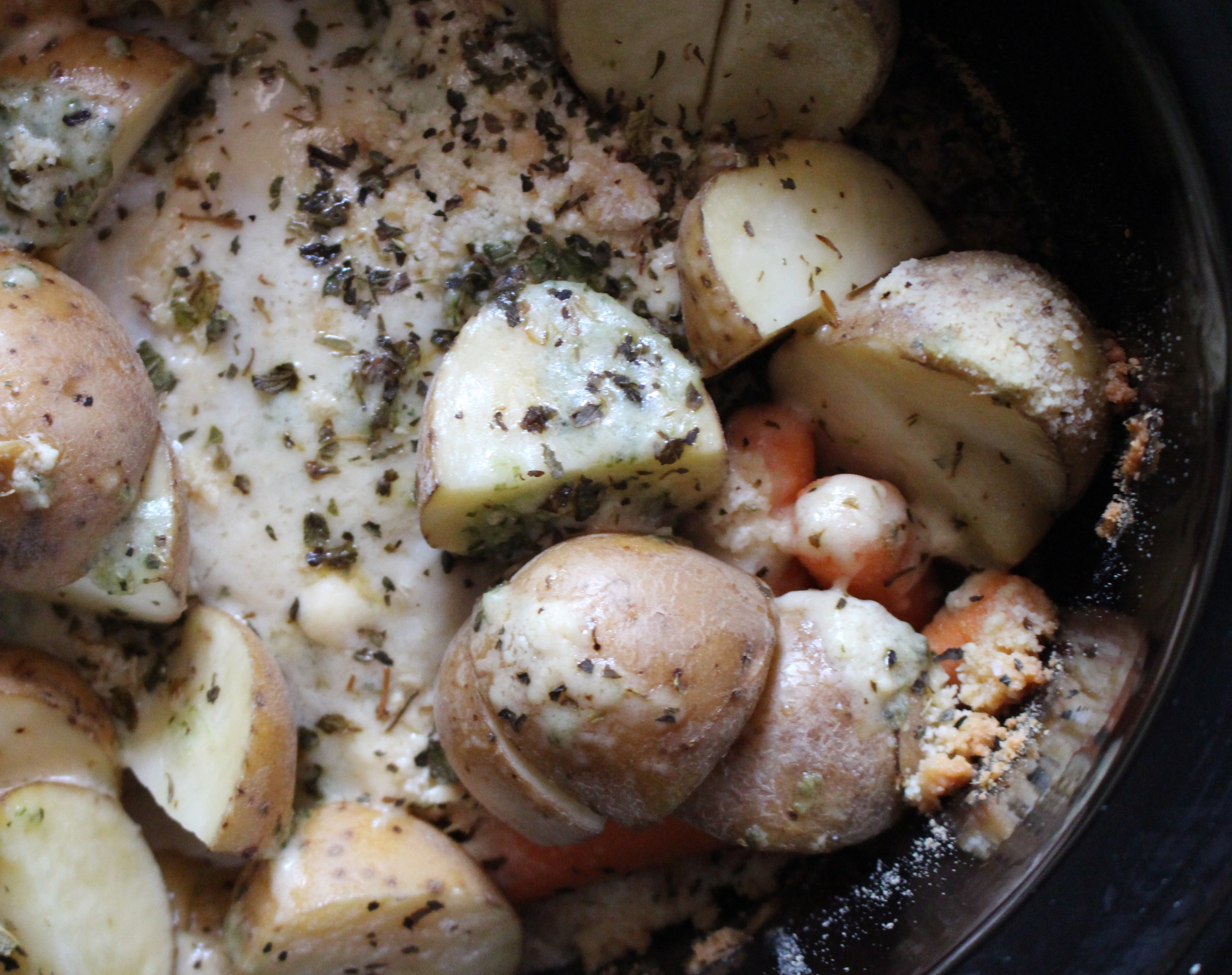 slow cooker chicken and veggies