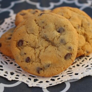 twice baked chocolate chip cookie