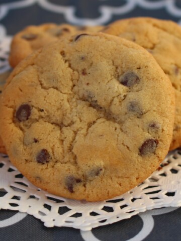 twice baked chocolate chip cookie