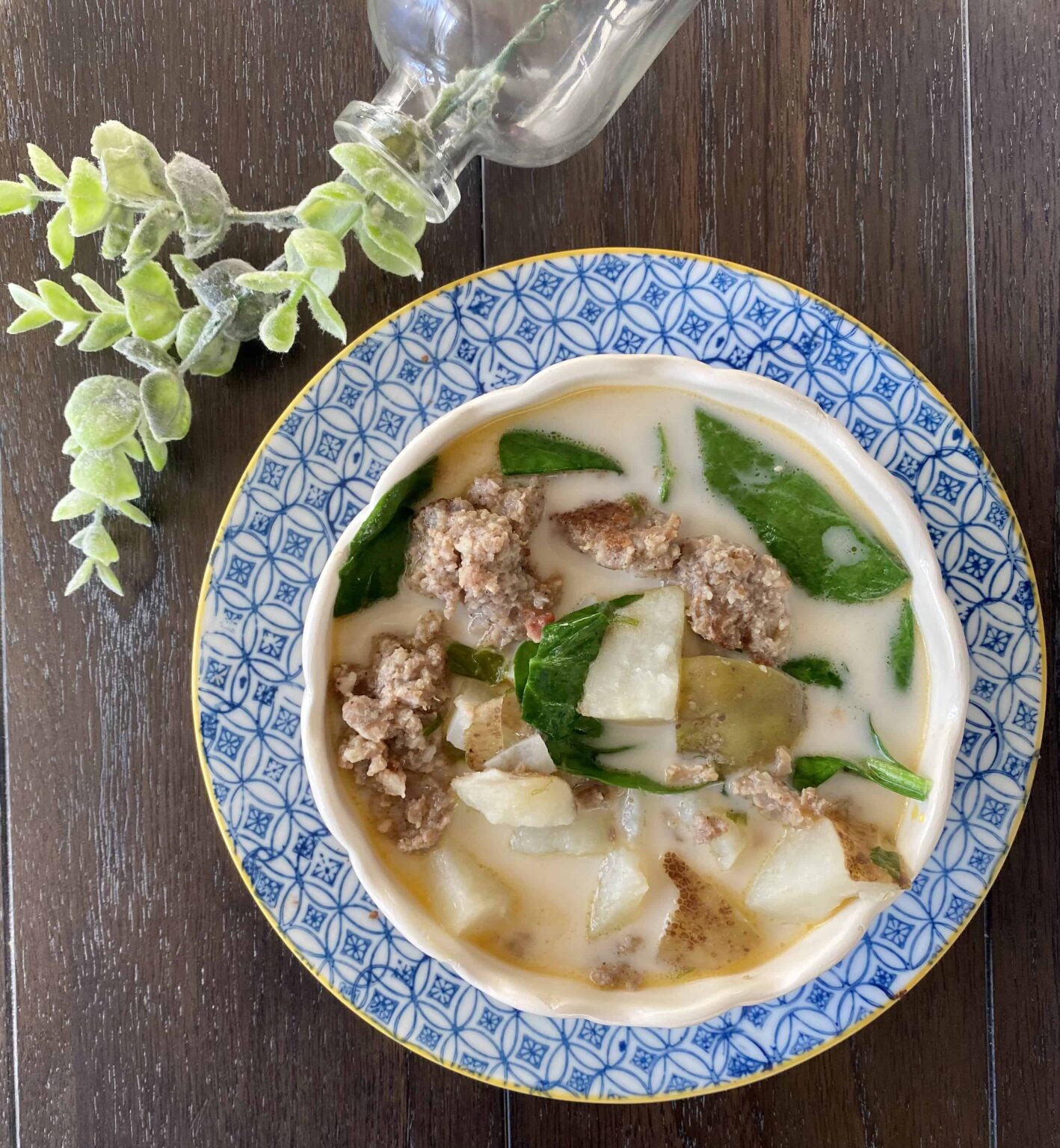 FODMAP Olive Garden Zuppa Toscana Soup Burnt Apple