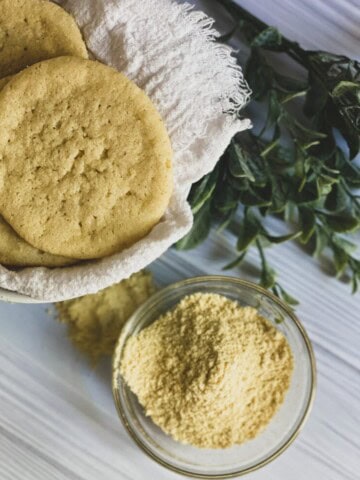 The cookies in the image could be either regular corn cookies or a copycat recipe for Trader Joe’s Corn Cookies, which are known to be chewy and sweet with a subtle corn flavor.
