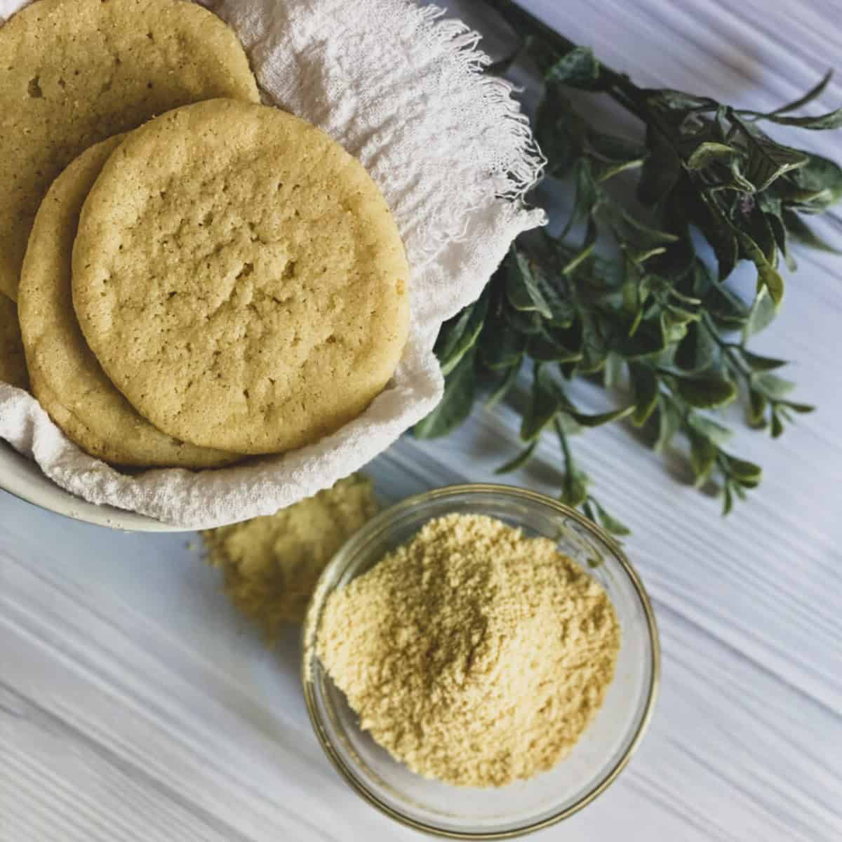 The cookies in the image could be either regular corn cookies or a copycat recipe for Trader Joe’s Corn Cookies, which are known to be chewy and sweet with a subtle corn flavor.