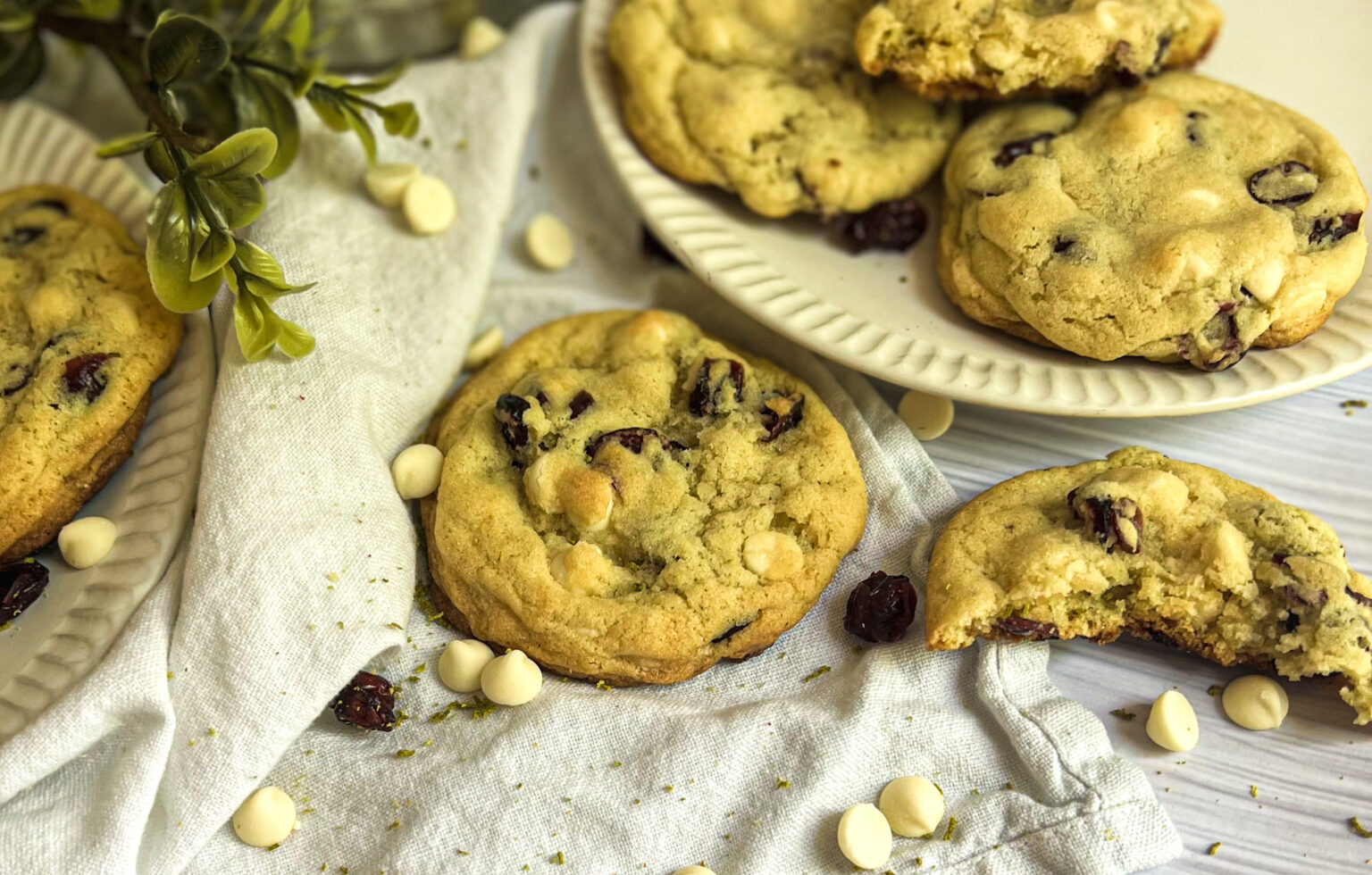 White Chocolate Cherry Limeade Cookies Burnt Apple