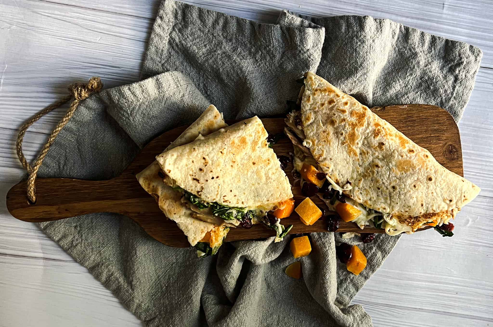 Copycat Trader Joes Gluten Free Gobbler Quesadilla Burnt Apple