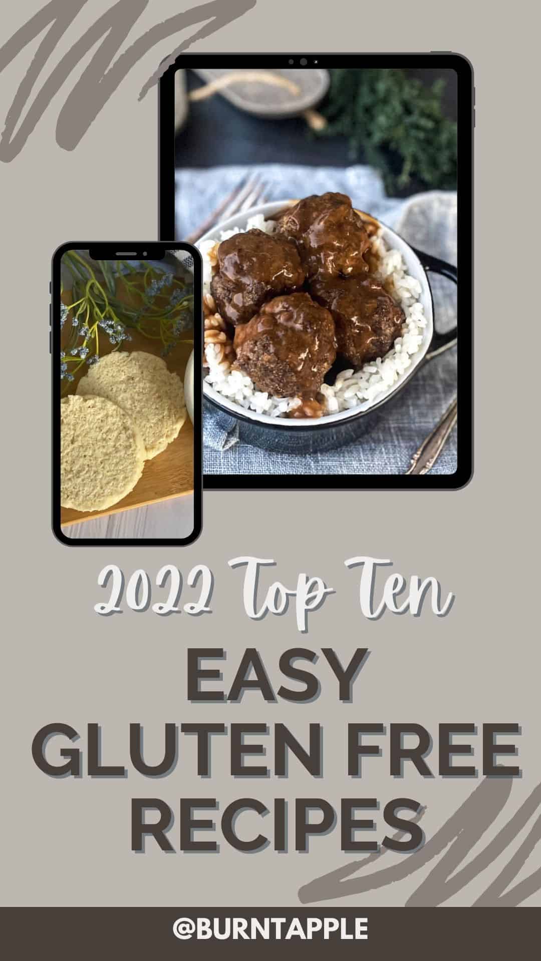 Our Top Ten Easy Gluten Free Recipes Of The Year Burnt Apple   Grey Minimalist Small Business Tips Instagram Reel Cover 