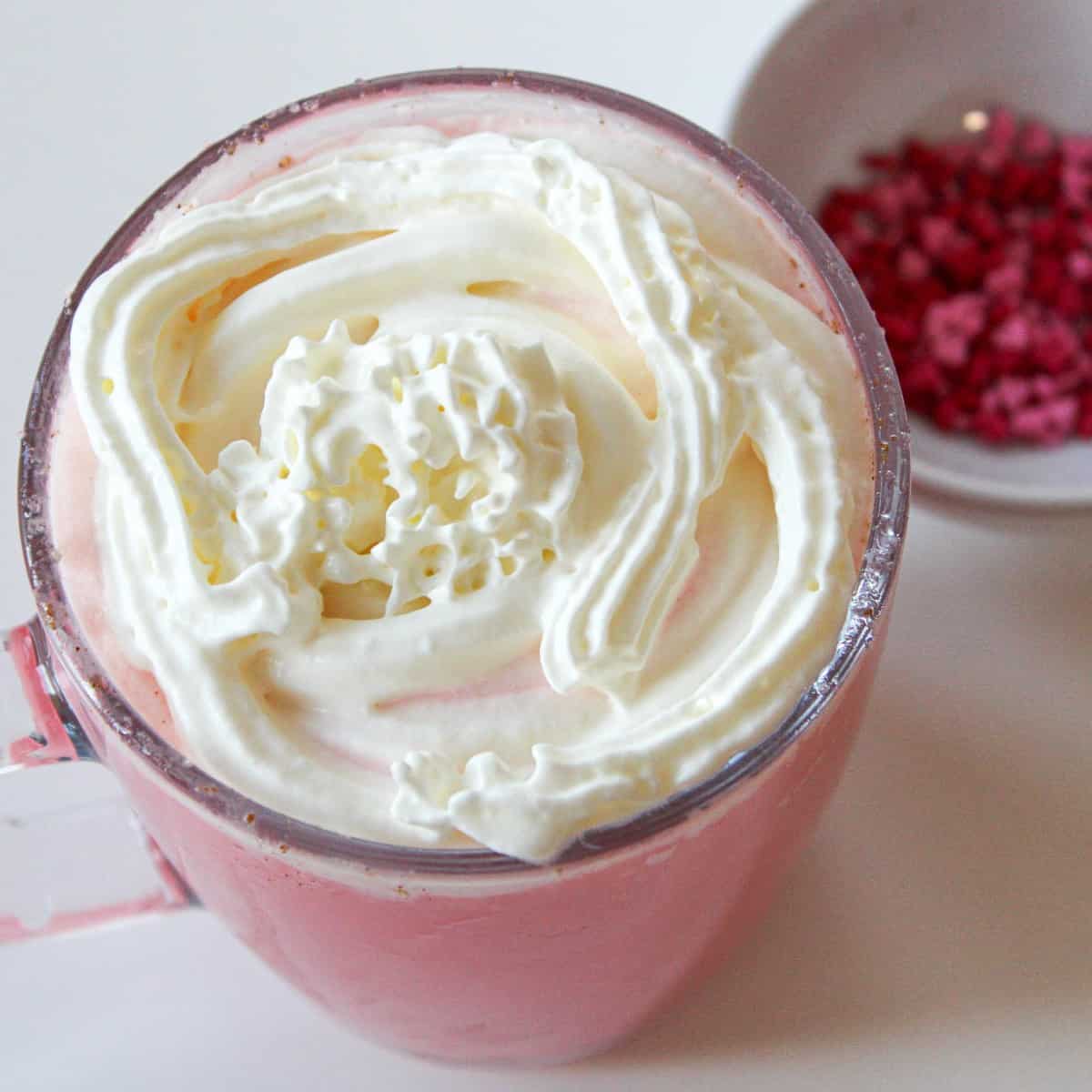 Top your hot chocolate with whipped cream
