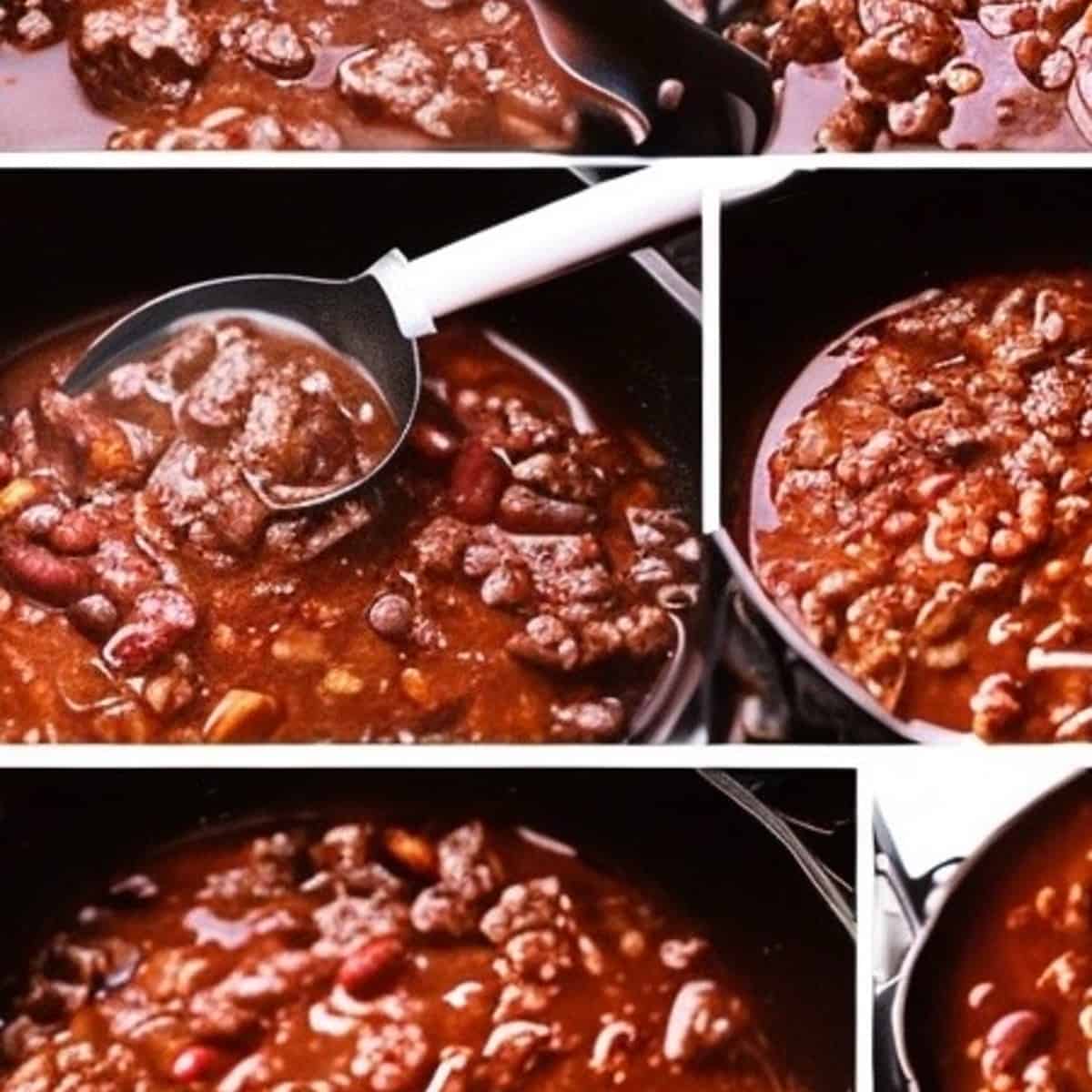 making 5 ingredient beef chili recipe